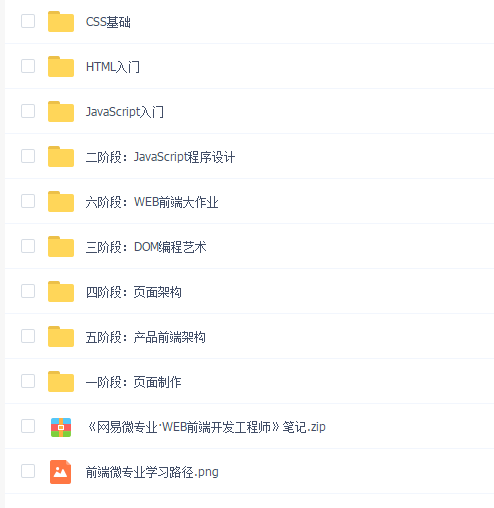 网易前端开发工程师微专业