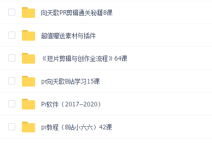 2020年pr从入门到精通(四合一加软件和素材)