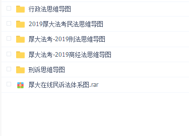 水朵考资【思维导图】2019年厚大各科思维导图