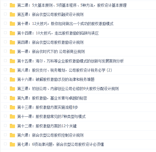 清华实战导师带你玩透股权设计与激励 MBA智库