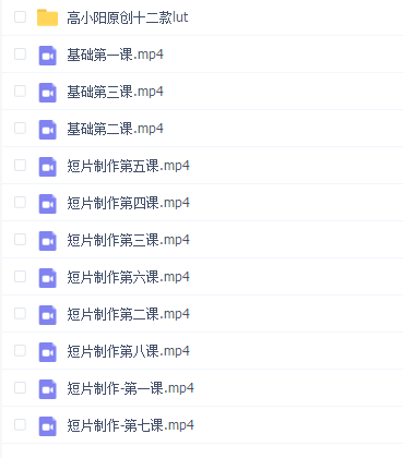 高小阳短视频课程