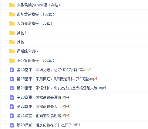 大表姐Excel+有趣易懂的Excel课
