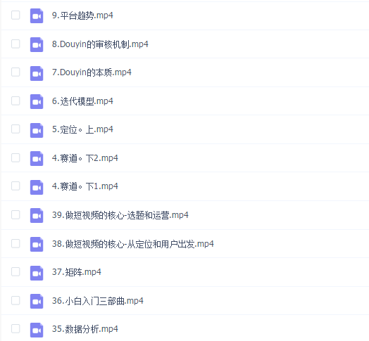董十一:短视频底层实操课39集