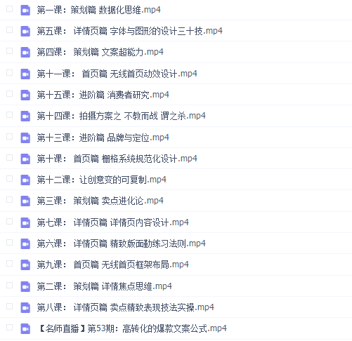 视觉营销特训班视频课程