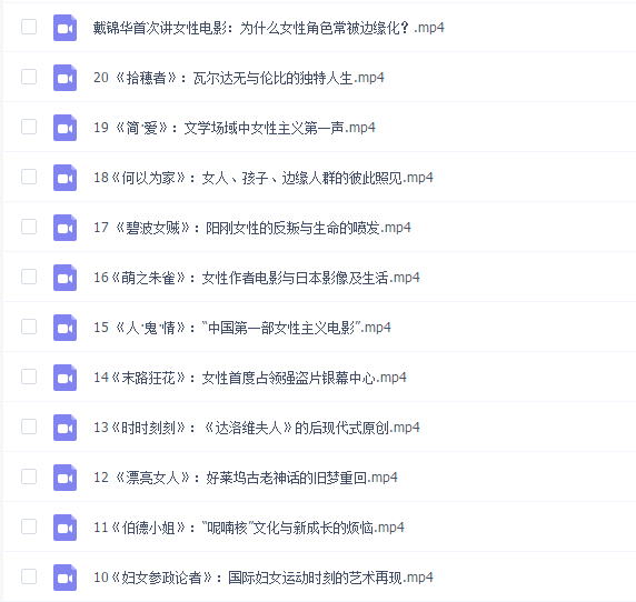 戴锦华大师电影课:性别与凝视