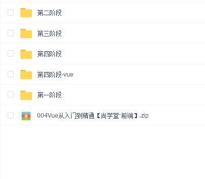 尚学堂2021版前端课程