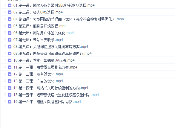 冯耀宗的SEO培训班,价值8000元