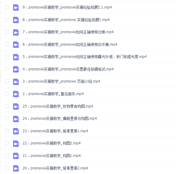 漆十二美食摄影,25节promovie实操高手课节