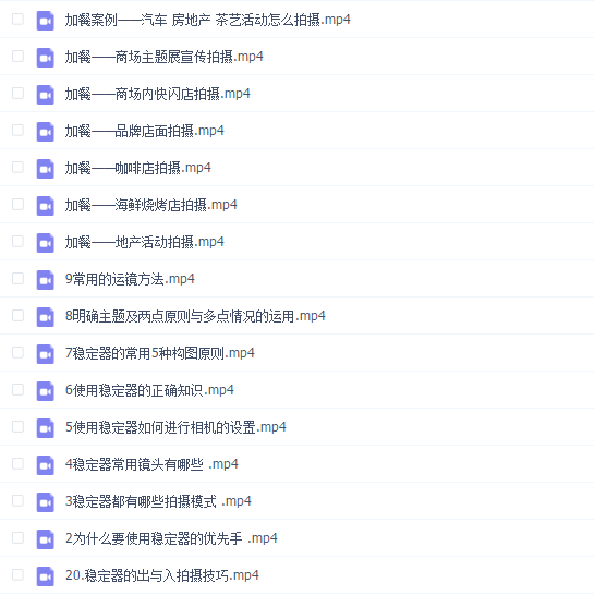稳定器拍摄视频技术与技巧分享