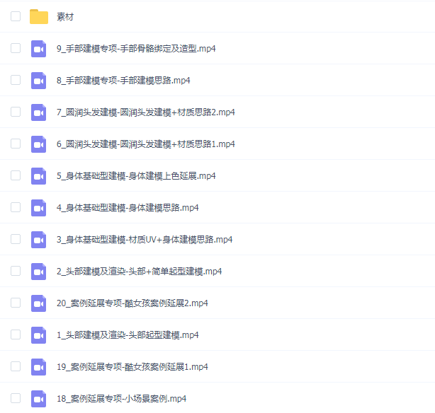 B班潮玩形象设计Blender全流程