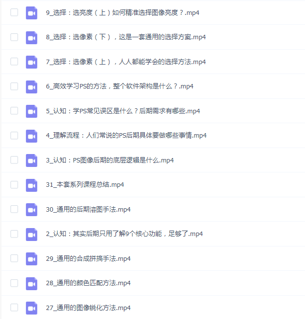 系统且通用的PS后期方法揭秘