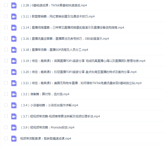 疯人院TikTok Shop小店先疯训练营,开启2022年海外小店带货,从0到1掌握TK小店运营技巧