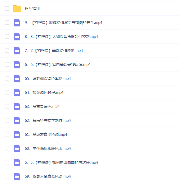 蔡仲杨 手机拍照调色系统课 从小白到精通