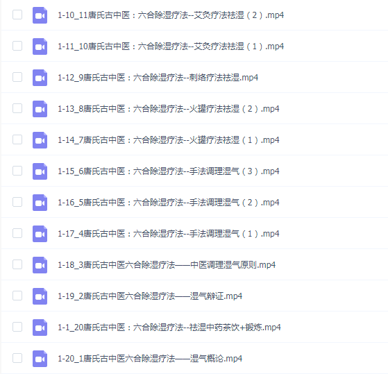 唐海成唐氏古中医:六合除湿疗法一期