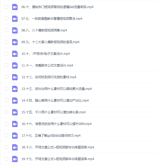 ChatGPT创作短视频拍摄脚本素材