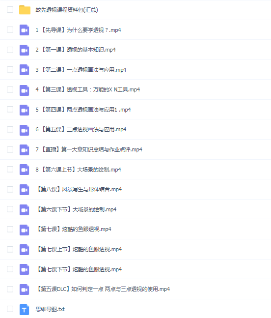 【李蚊先】从零开始学透视