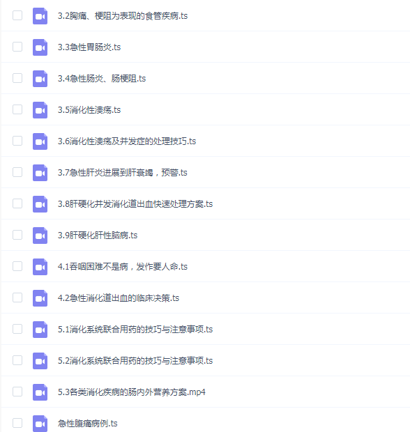 值班必备:消化急症的快速分析与处理(完结)