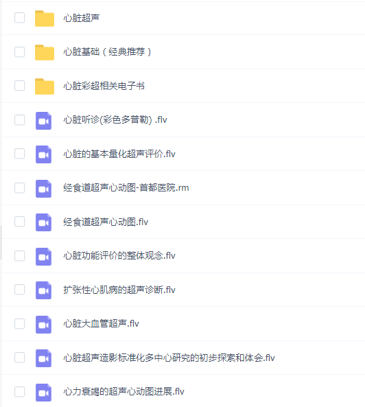 心内科(心超彩超、心脏基础)