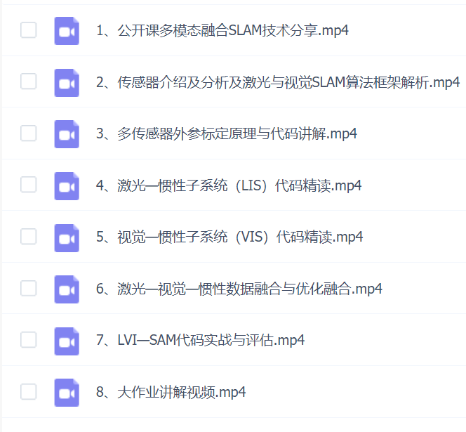 3D视觉工坊 彻底剖析激光-视觉-IMU-GPS融合算法:理论推导、代码讲解和实战
