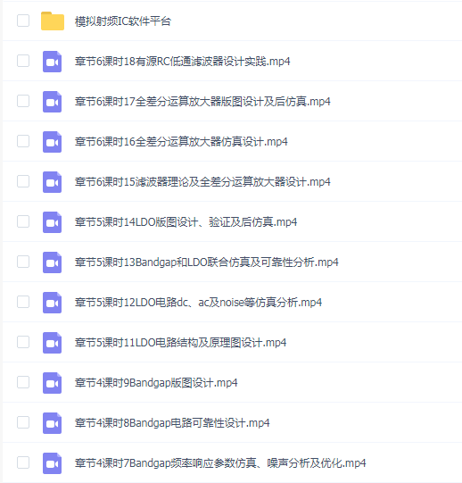 模拟IC设计进阶