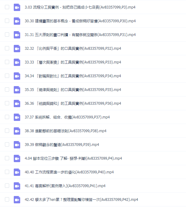 「動態設計全方位」系列課程 MG动画全流程解析-台湾腔