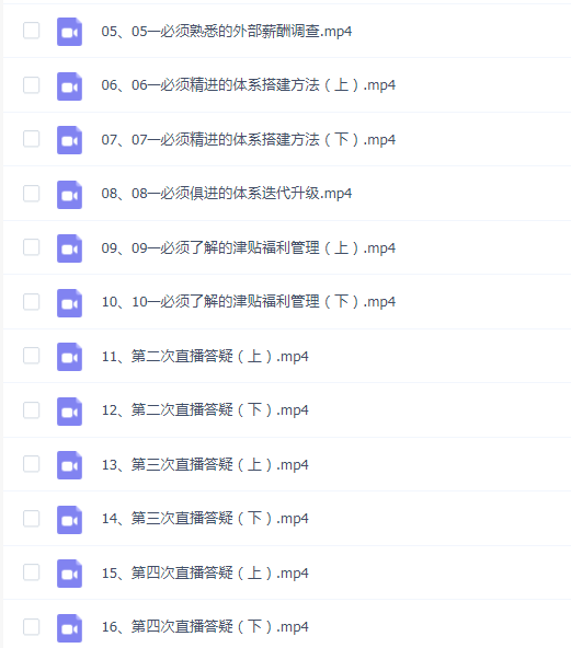 企业薪酬体系与福利设计课程